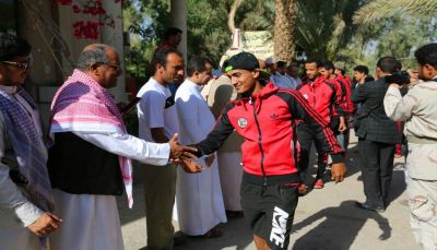 المنتخب الوطني يصل مأرب بعد مشاركته في تصفيات "كأس آسيا"