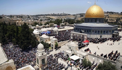 250 ألفا أدوا صلاة الجمعة الثالثة من رمضان في المسجد الأقصى