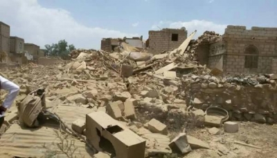 تعز: ميلشيات الحوثي تُفجر منزل مواطن في "صبر الموادم"