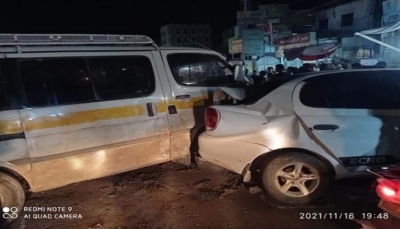 اليمن.. وفاة وإصابة 25 شخصًا بحادثَين مرورييَن في محافظتي "ذمار وتعز"