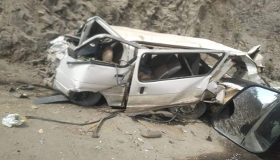 وفاة وإصابة 14 مدنيا بحادثة سير في طريق" هيجة العبد" جنوبي تعز