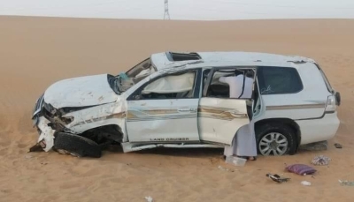 وفاة وإصابة ستة معتمرين يمنيين في حادثة سير مُروّعة جنوب السعودية