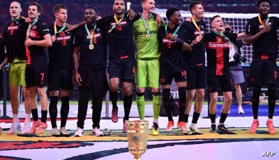 ليفركوزن يحرز كأس ألمانيا ويتوج موسمه التاريخي بثنائية